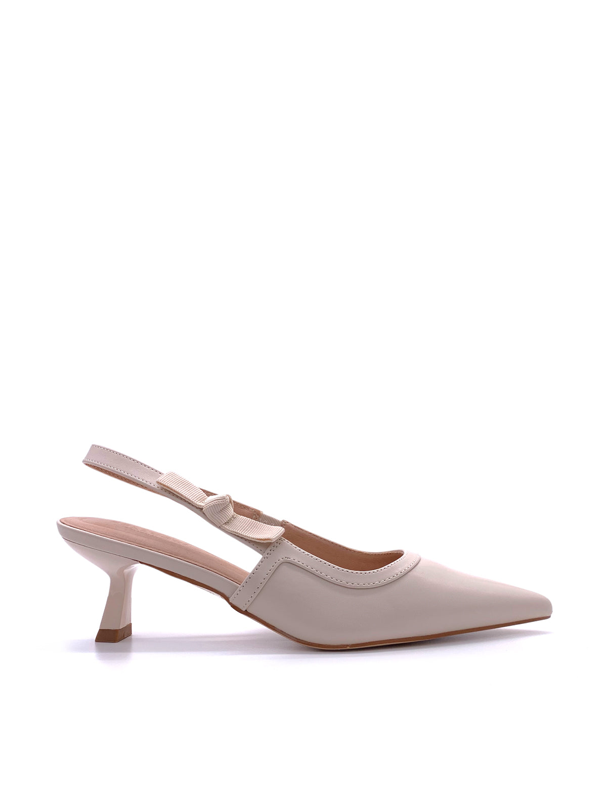 SOFIA - Decolletè Slingback in ecopelle con fibbietta elastica