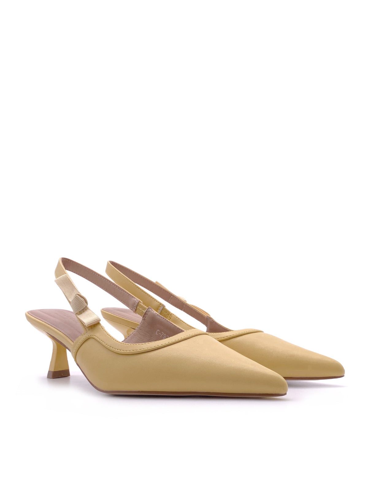 SOFIA - Decolletè Slingback in ecopelle con fibbietta elastica