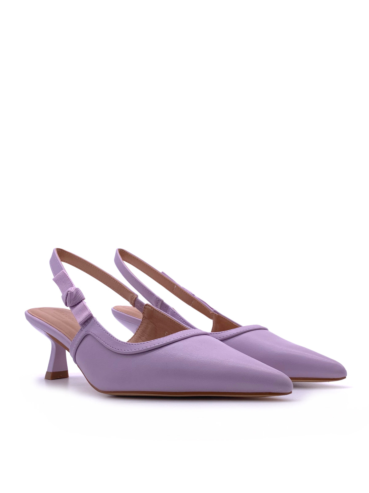 SOFIA - Decolletè Slingback in ecopelle con fibbietta elastica