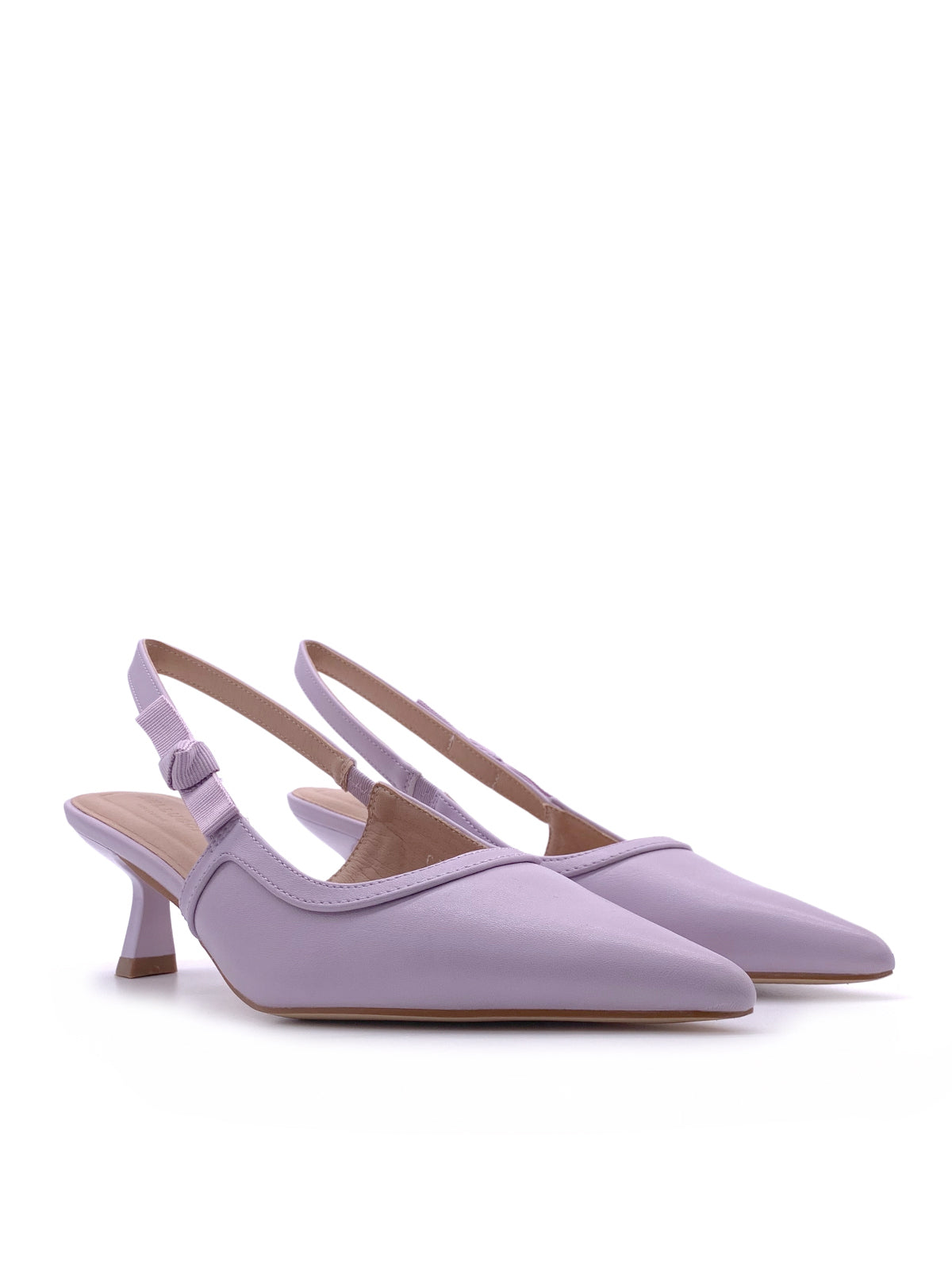 SOFIA - Decolletè Slingback in ecopelle con fibbietta elastica