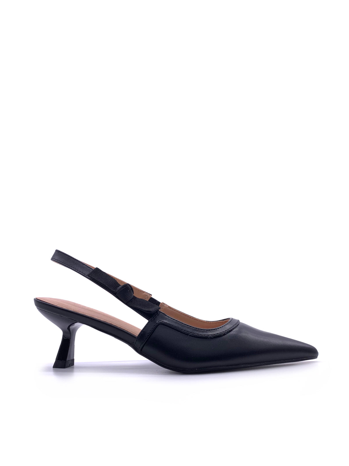 SOFIA - Decolletè Slingback in ecopelle con fibbietta elastica