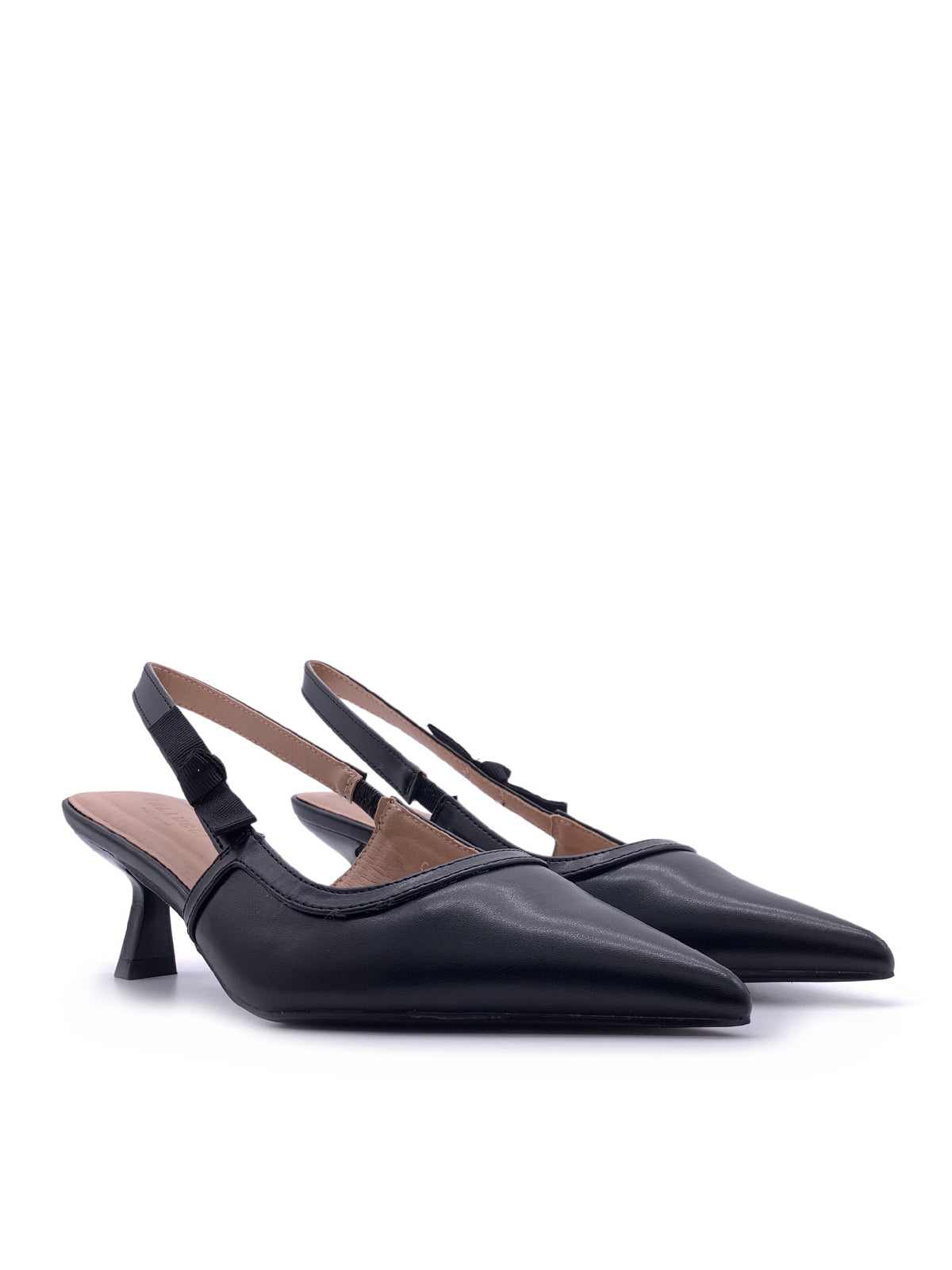 SOFIA - Decolletè Slingback in ecopelle con fibbietta elastica