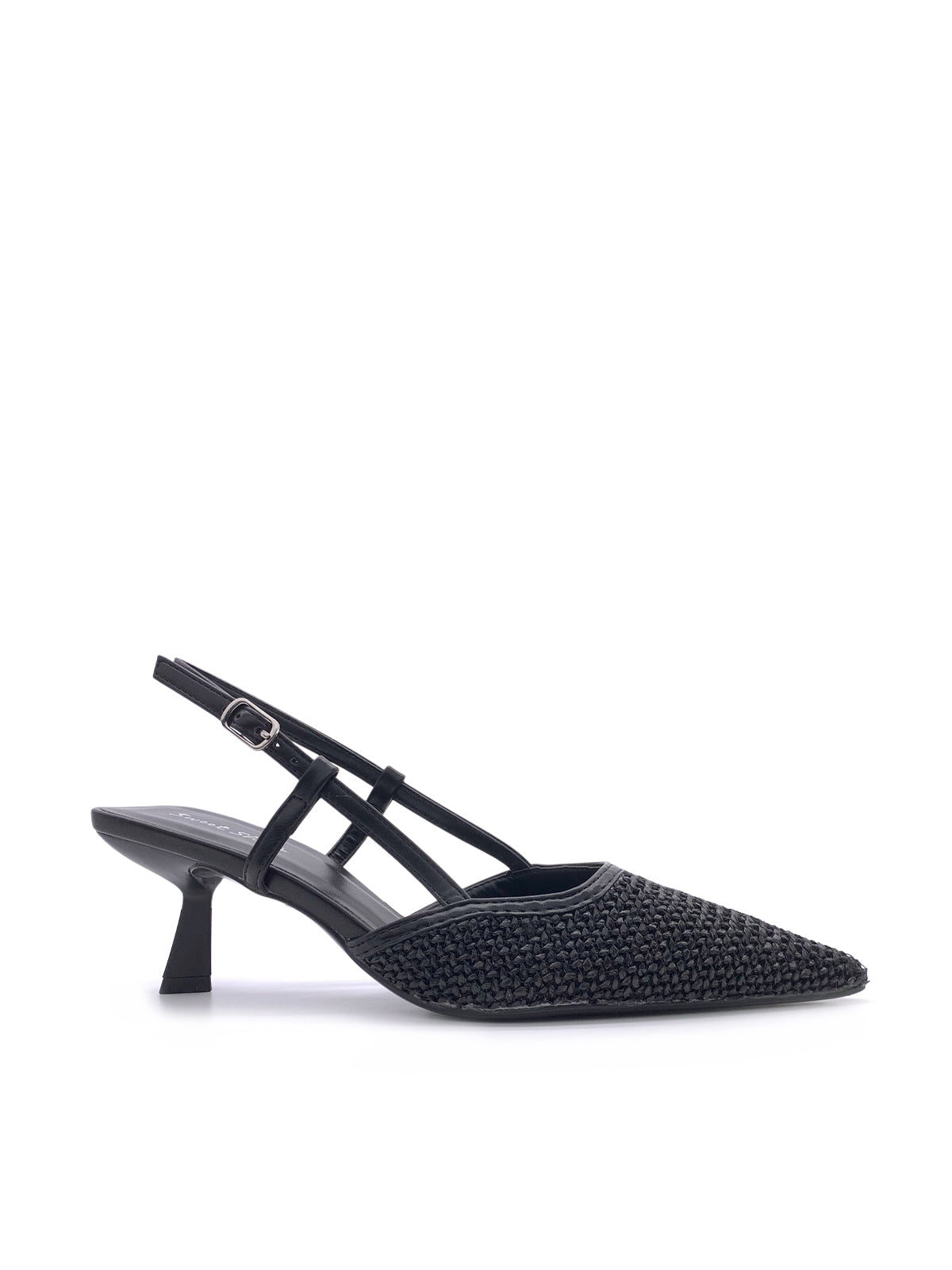 SVANA - Decolletè Slingback in rafia con cinturino