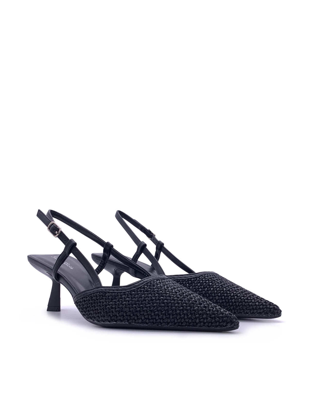 SVANA - Decolletè Slingback in rafia con cinturino