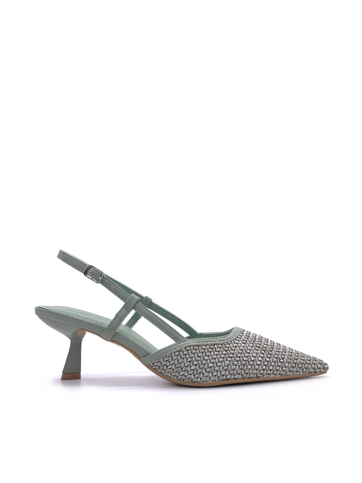 SVANA - Decolletè Slingback in rafia con cinturino