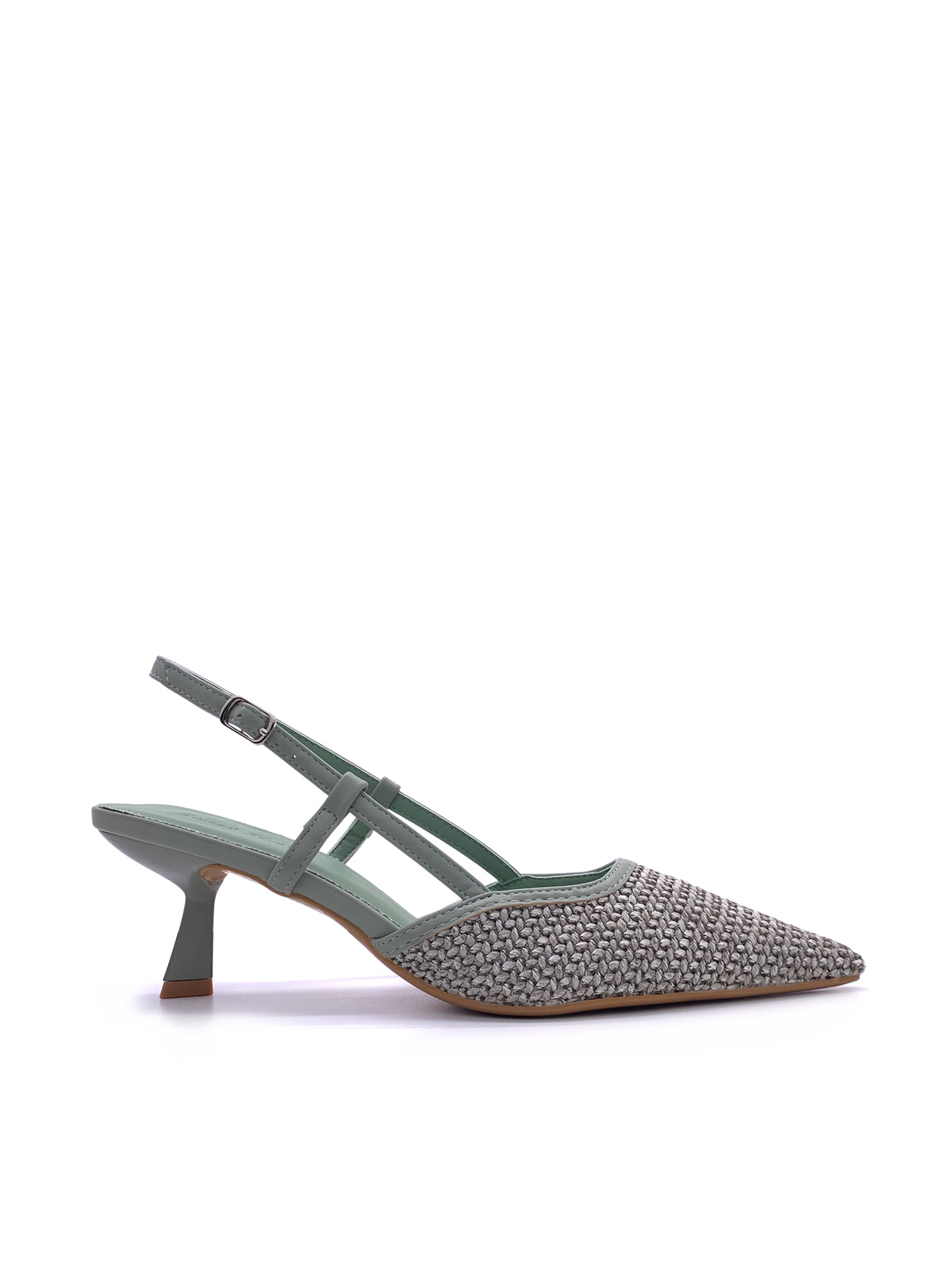 SVANA - Decolletè Slingback in rafia con cinturino