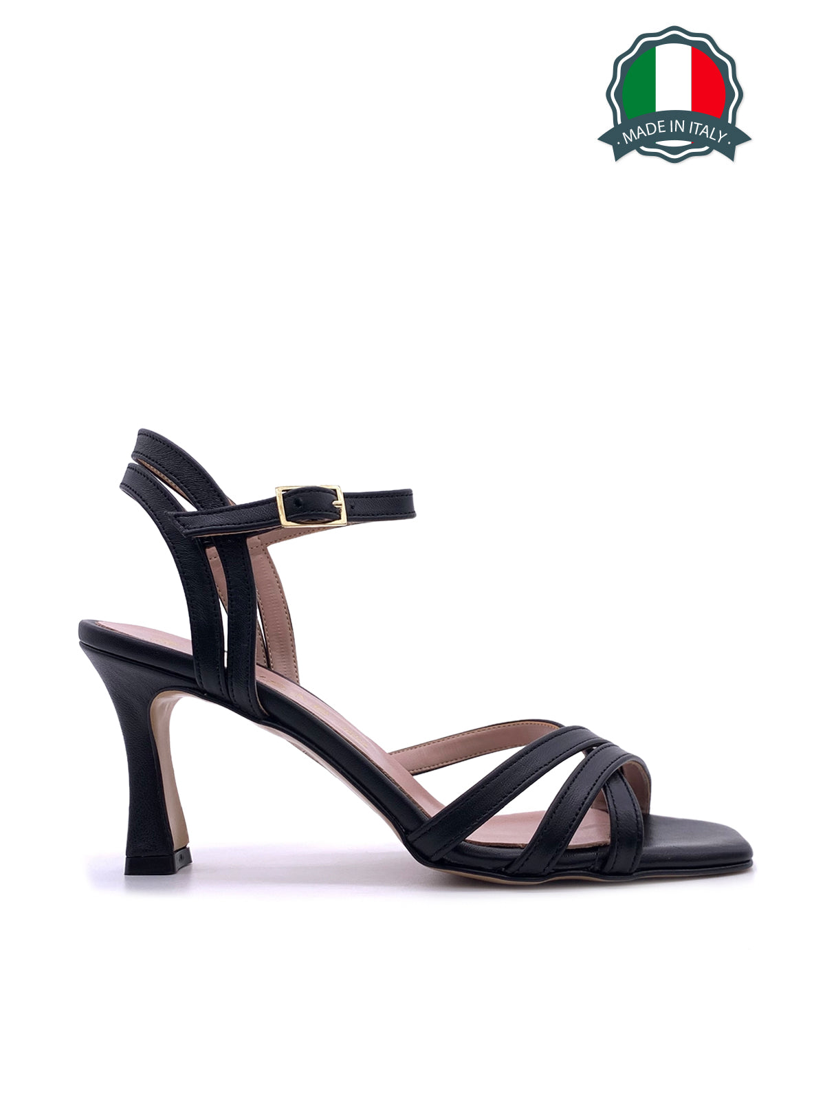 TERESA-Sandali in vera pelle con fascette