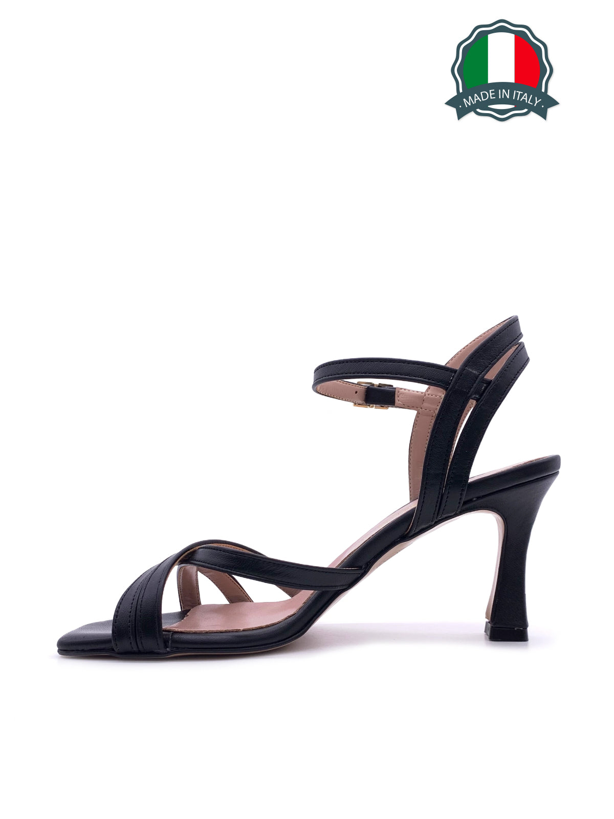 TERESA-Sandali in vera pelle con fascette