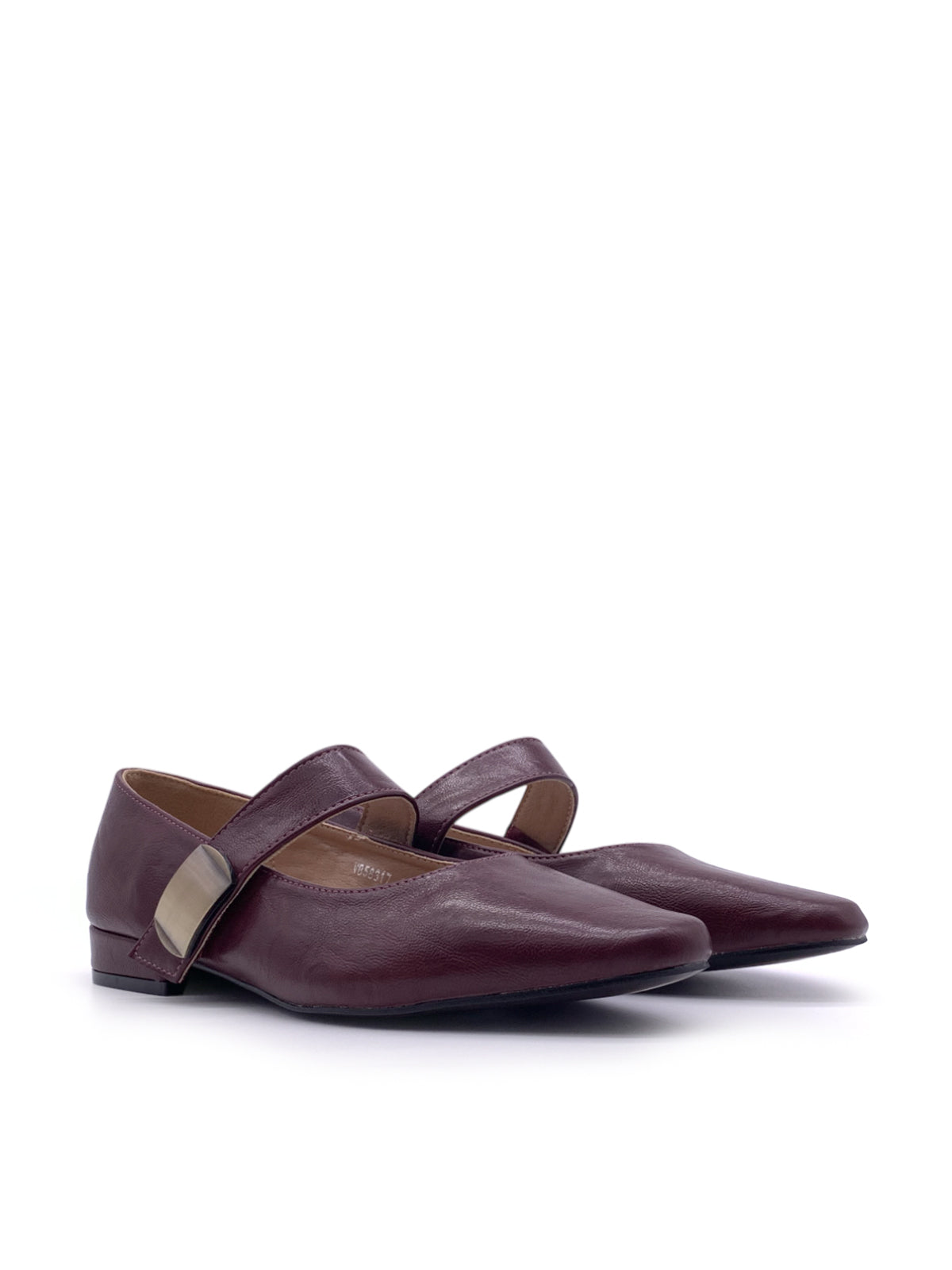 TILDE - Mary Jane in ecopelle con cinturino a strappo
