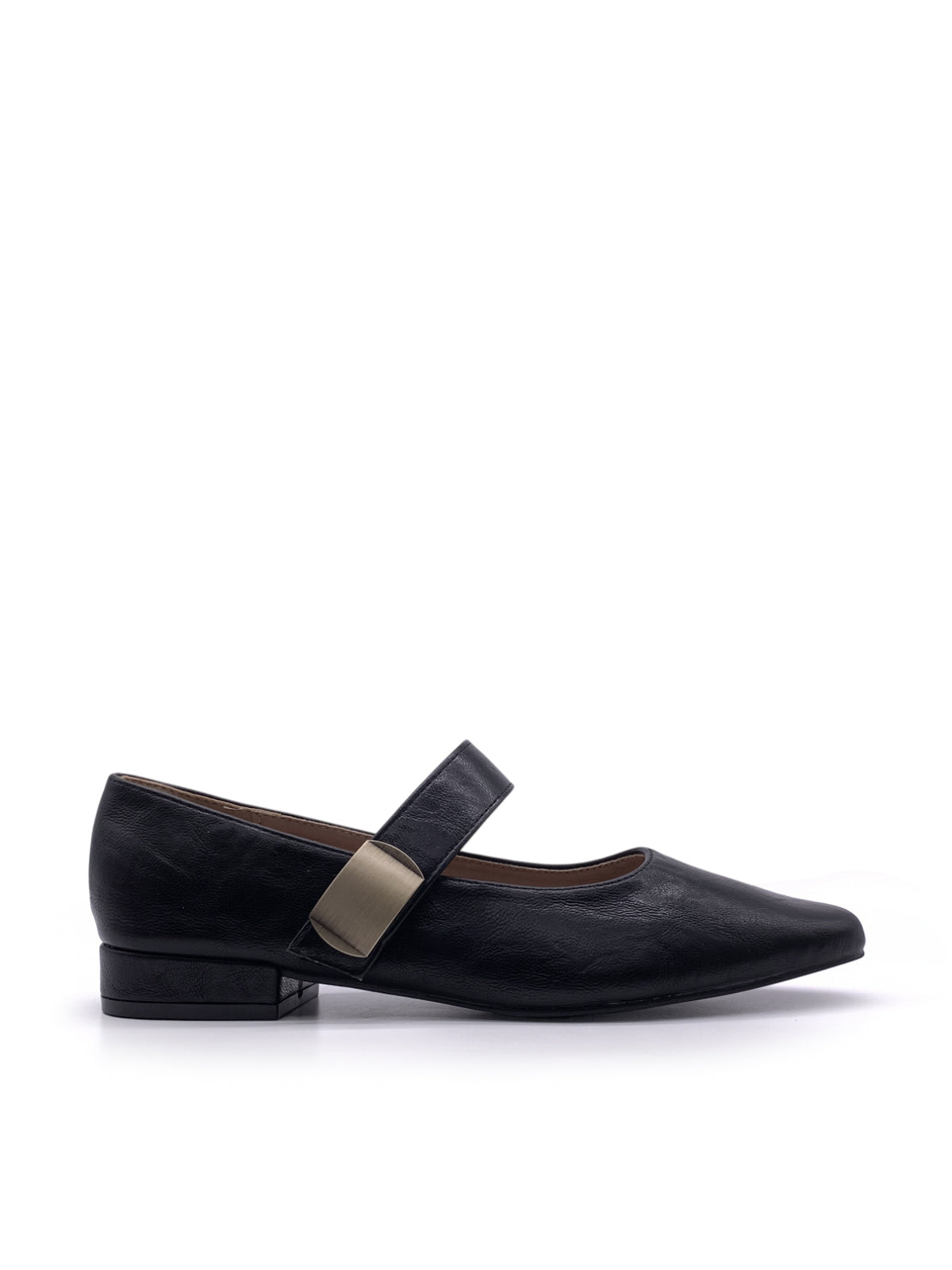 TILDE - Mary Jane in ecopelle con cinturino a strappo