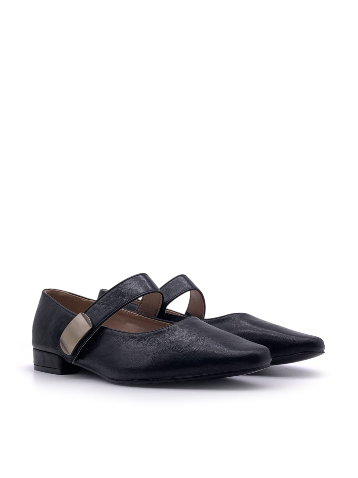 TILDE - Mary Jane in ecopelle con cinturino a strappo