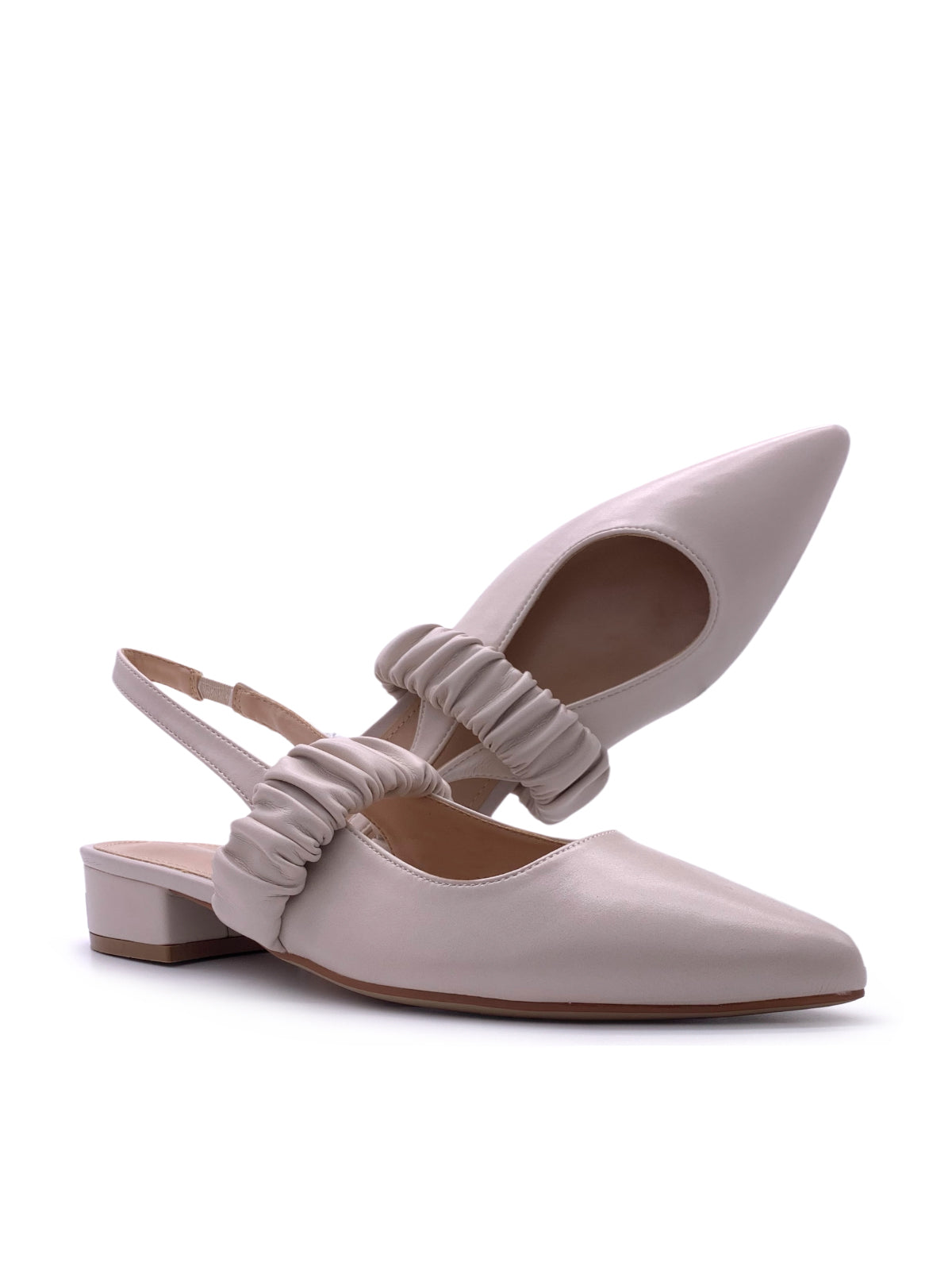 VIRGINIA - Ballerine slingback in ecopelle con cinturino elastico