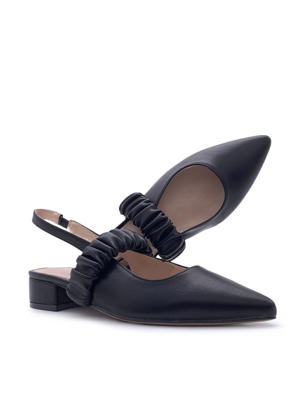 VIRGINIA - Ballerine slingback in ecopelle con cinturino elastico