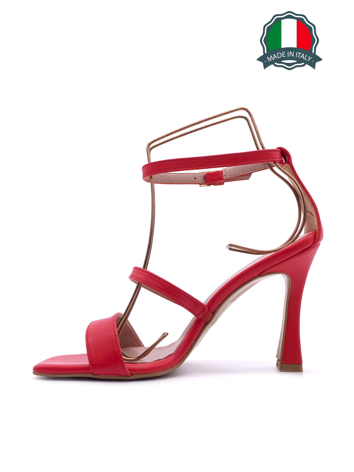 VITTORIA-Sandali in vera pelle con cinturino