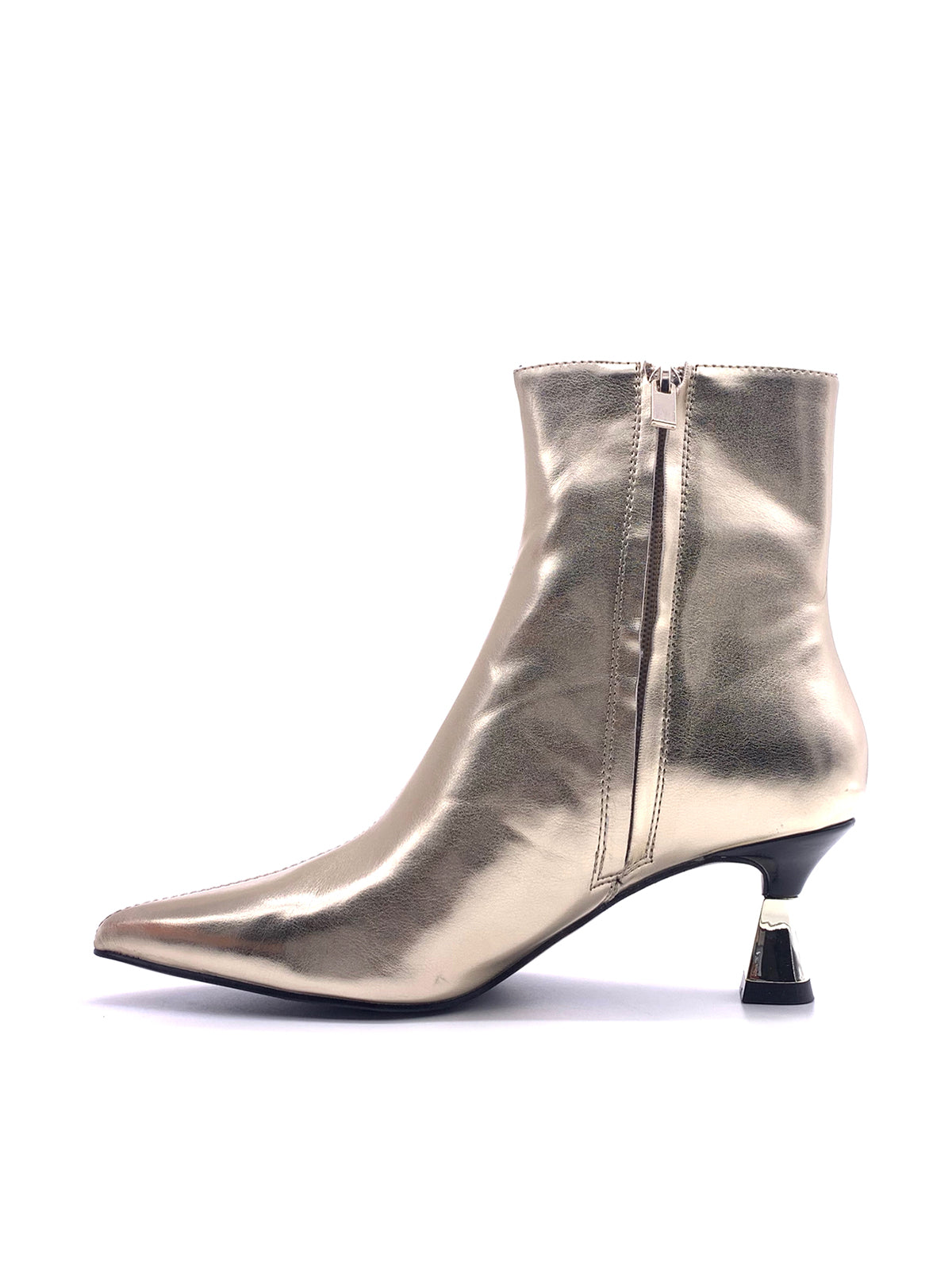 CALLIE-Tronchetti in ecopelle con tacco rocchetto