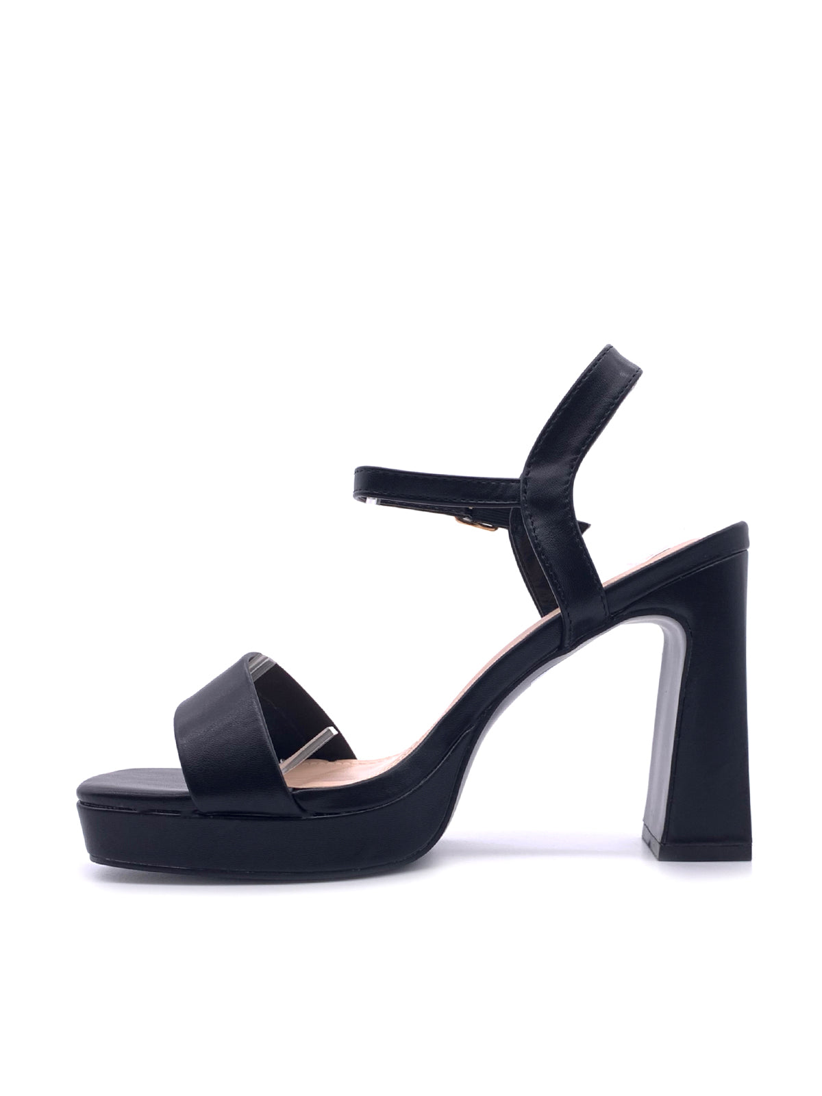 DONNIE-Sandali in ecopelle con plateau
