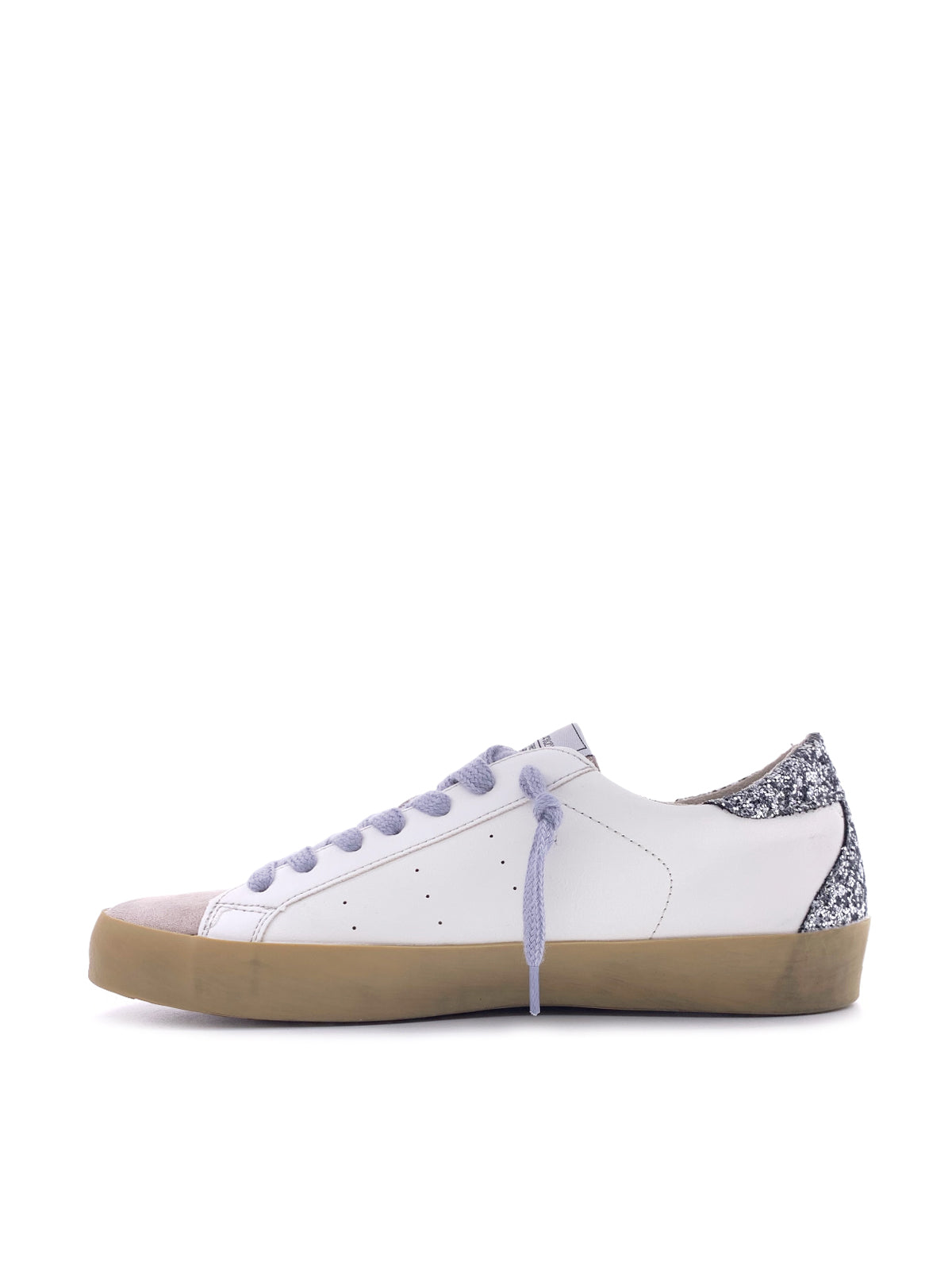 FLORA-Sneakers in ecopelle con stringhe
