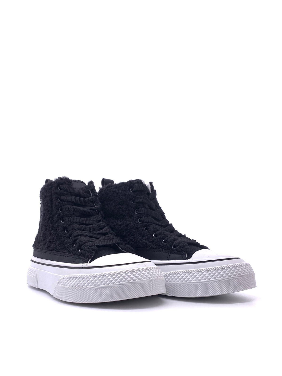 PEG-Sneakers con tomaia in lana e stringhe